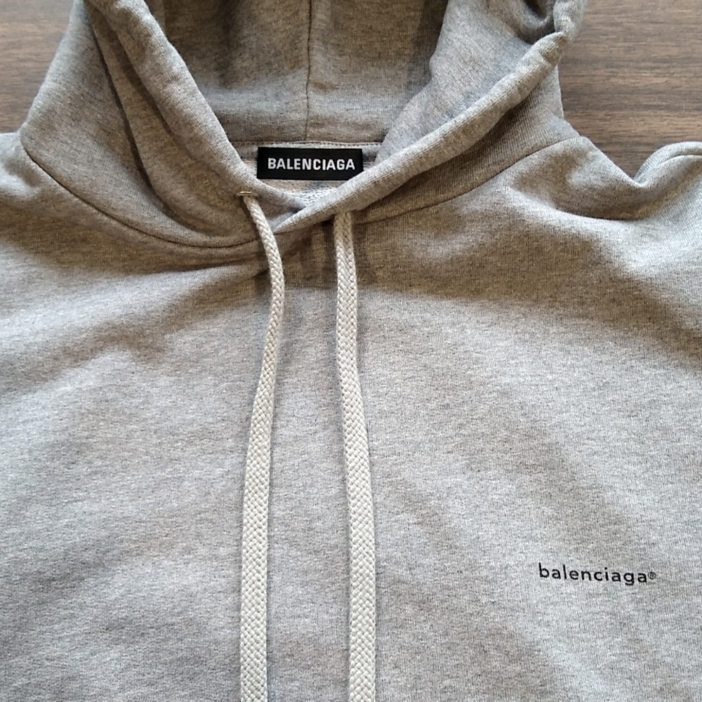 Balenciaga men's Medium gray hoodie